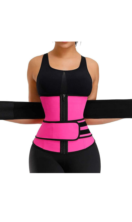 ANGOOL Neopren Waist Trainer for Women,Workout Plus Size Trimmer Belt Sauna Sweat Corset Cincher with Zipper