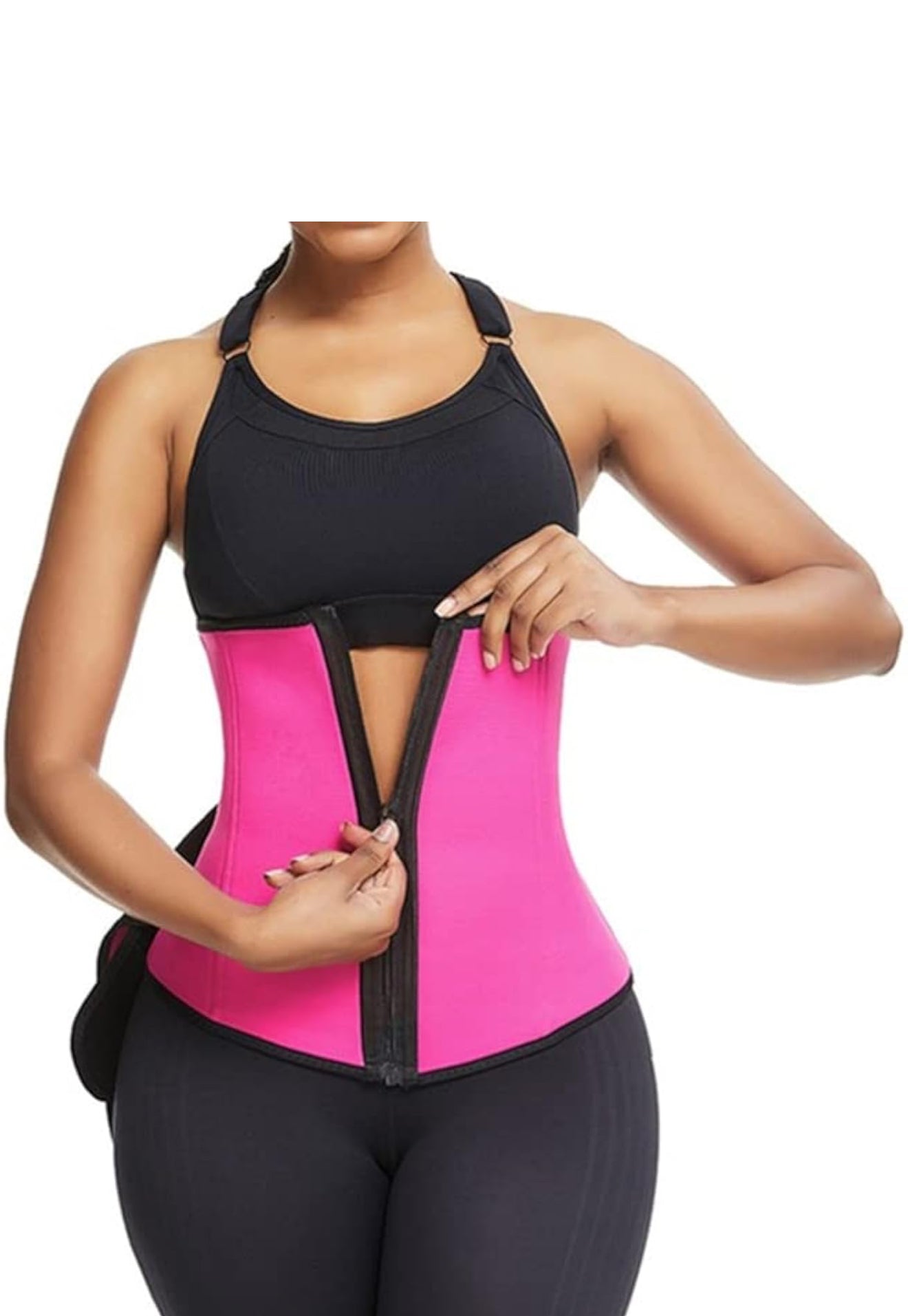 ANGOOL Neopren Waist Trainer for Women,Workout Plus Size Trimmer Belt Sauna Sweat Corset Cincher with Zipper