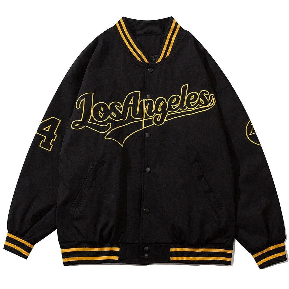 Baseball Jacket Men Letter Embroidery Single Breasted Oversize Fashion College Style Bomber Coats Men Streetwear Spring